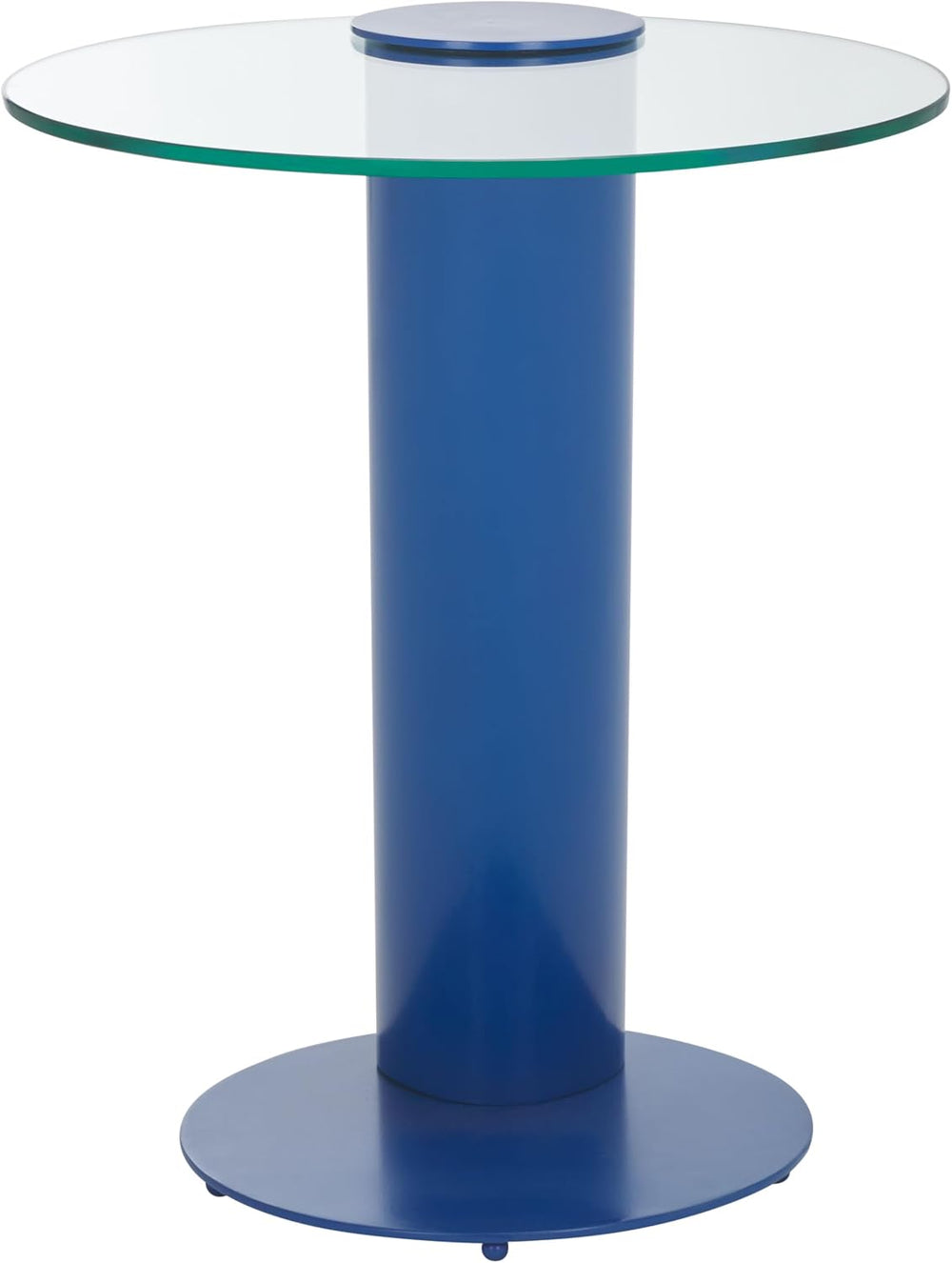 SAFAVIEH Couture Collection - Richardson Blue Metal Accent Table, Sculptural ...