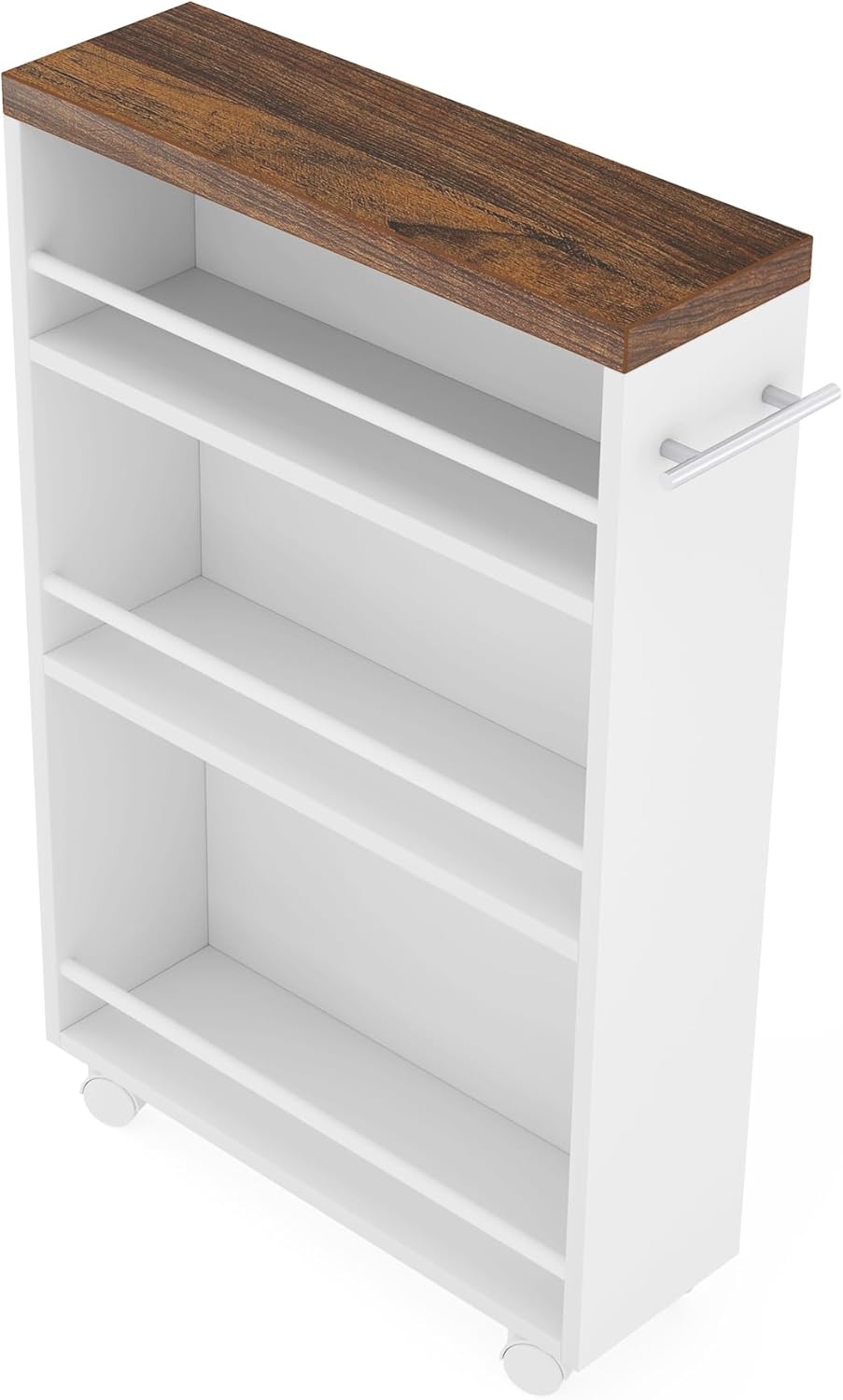 Tribesigns Slim Storage Cart, Rolling Narrow Kitchen Cart on Wheels for Small...