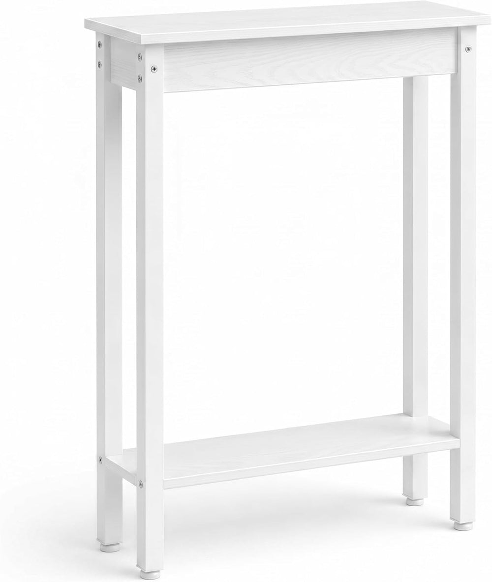 Small Console Table with Shelf Little Narrow Entryway Table Skinny Thin High ...