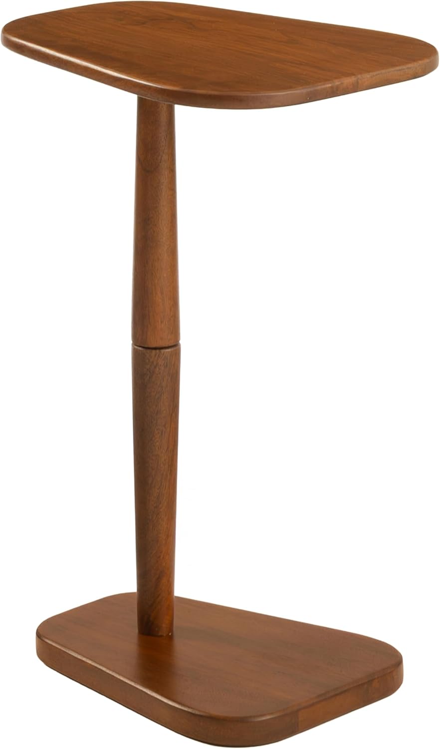 MH London Sammy C-Shaped Side Table - 22" High Solid Mango Wood End Tabl...