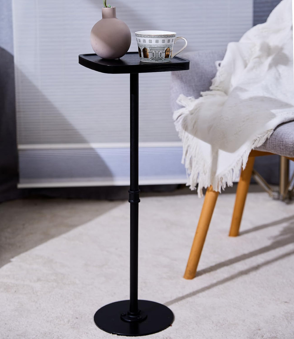 Drink Table, Small Pedestal Side Table, Cocktail Martini Tables Drink Stand, ...