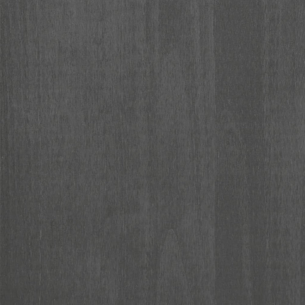 Dark Grey Solid Pine Wood Medium Sideboard with 5 Drawers, Modern Storage Cab...
