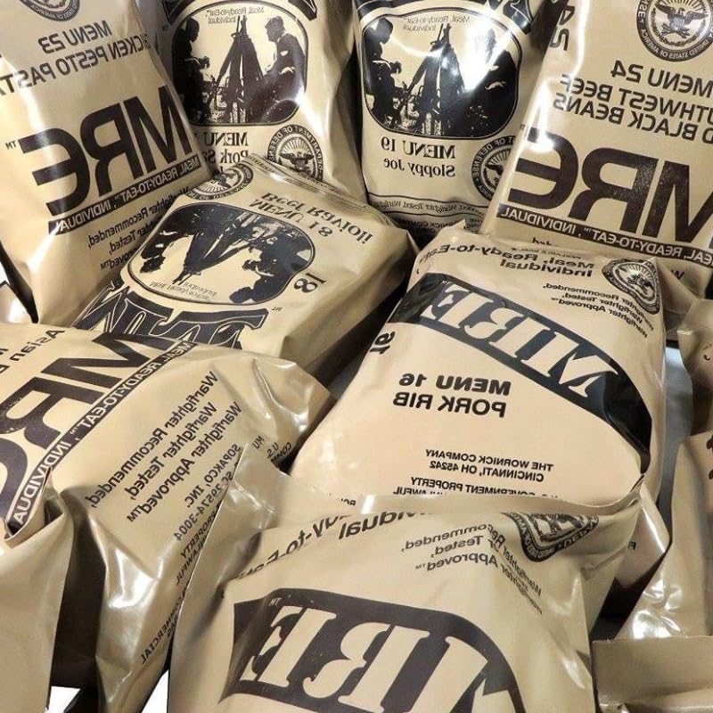 6-pack MRE Meals Ready to Eat 2025, 2026 or newer insp. Genuine military food...