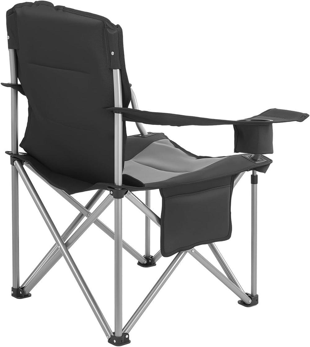 VEVOR Oversized Camping Folding Chair, Portable Heavy Duty Outdoor Quad Lumba...