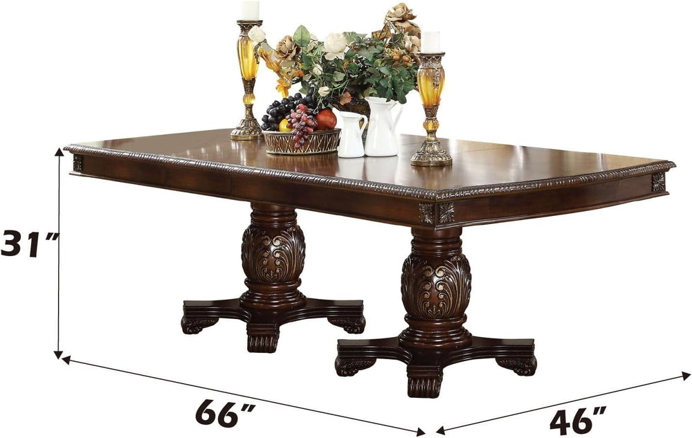 7-Piece Dining Set – Extendable Table with 4 Side Chairs & 2 Arm Chairs, ...