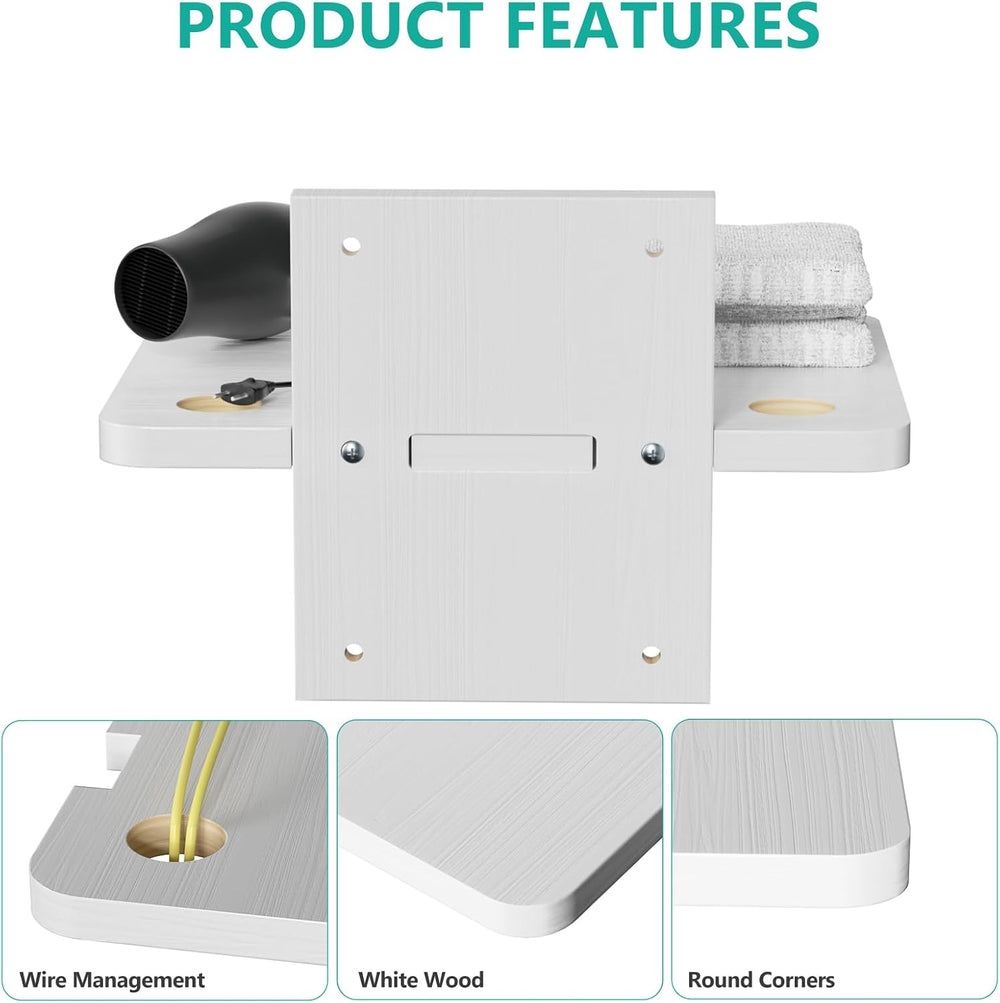 WALI Floating TV Shelf, 1 Tier Projector Shelf for DVD Players, Cable Boxes, ...
