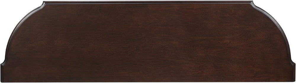 LKTART 43" Half Moon Console Table, Solid Wood Retro Curved Console Tabl...