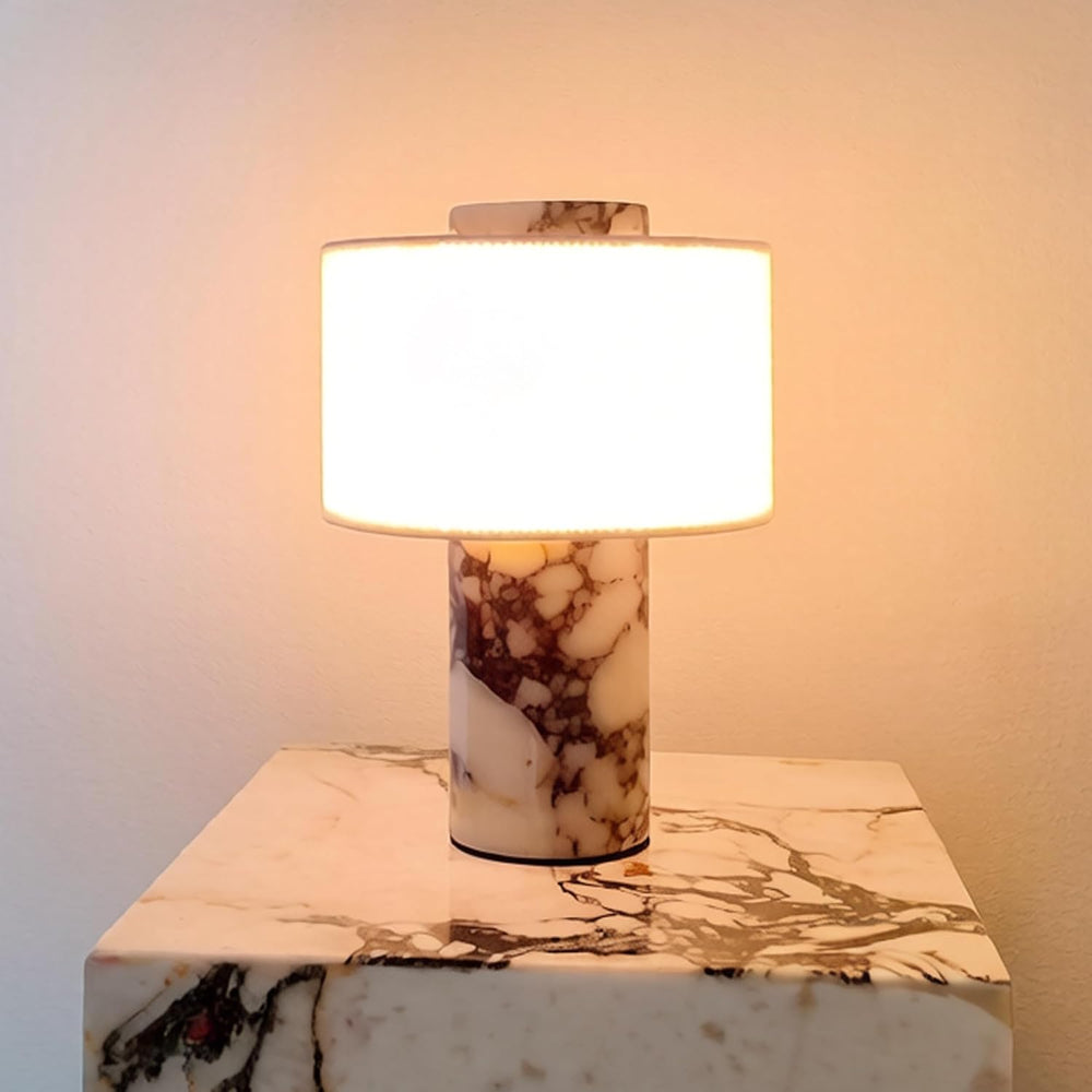 BSOD Marble Lamp, Stone Table Lamps Rechargeable Modern Decorative Touch Dimm...