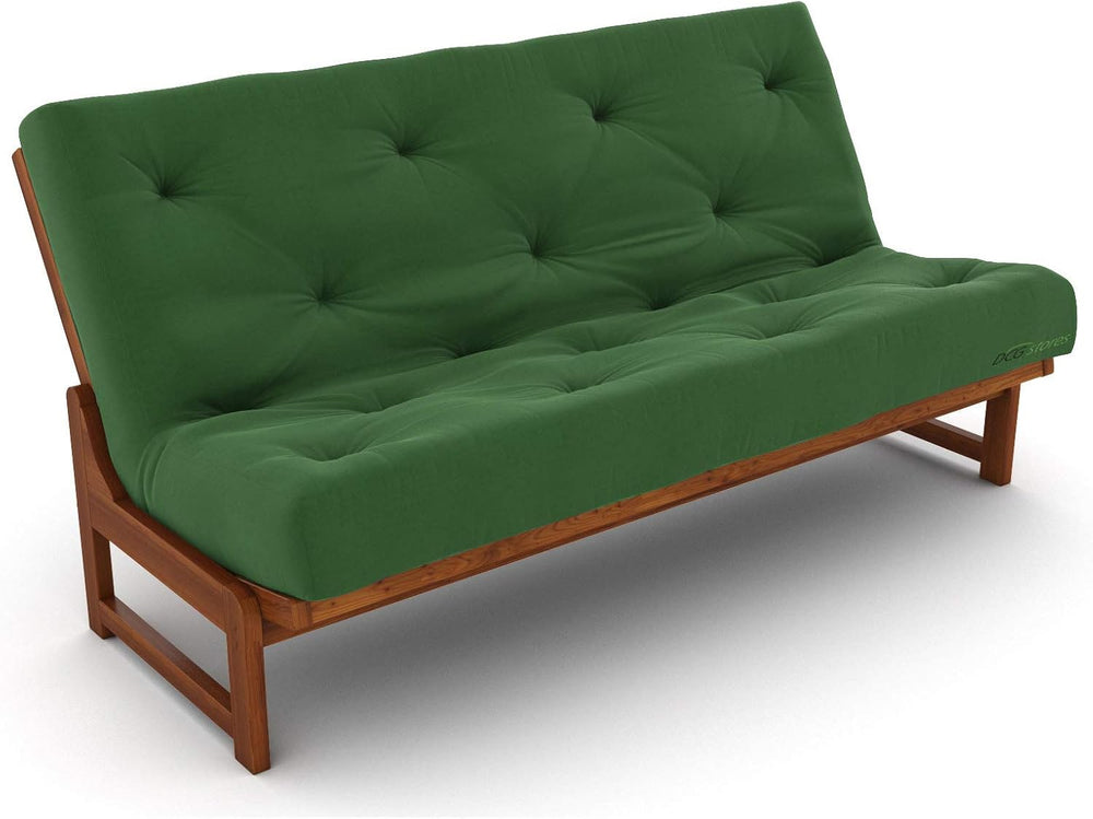 Nirvana Futons Extra Thick Premium 10-Inch Queen Futon Mattress, Hunter Green...