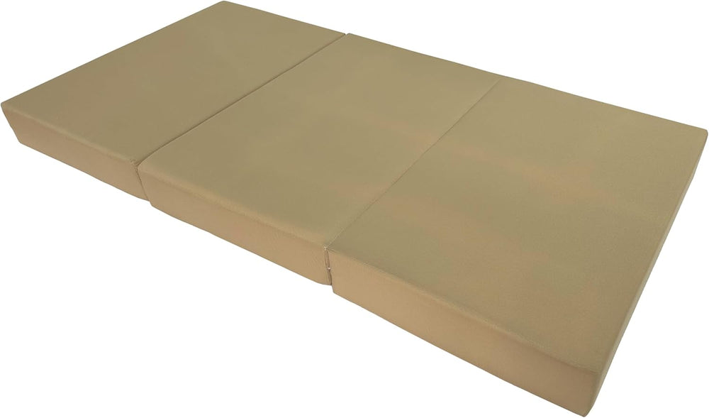 D&D Futon Furniture Tan Trifold Foam Beds, Shikibuton, Tatami Cushion Top...