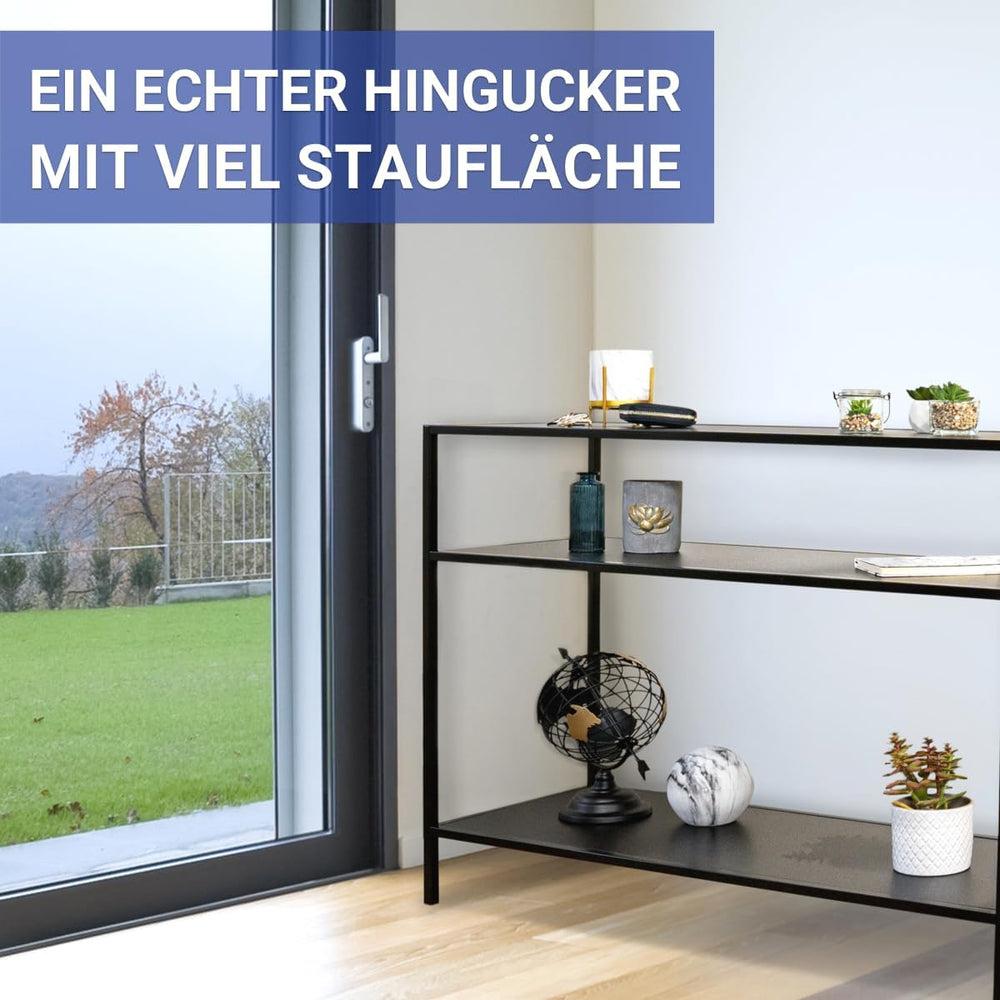 WENKO Industrial Console Table Maximum Load 10 kg Black
