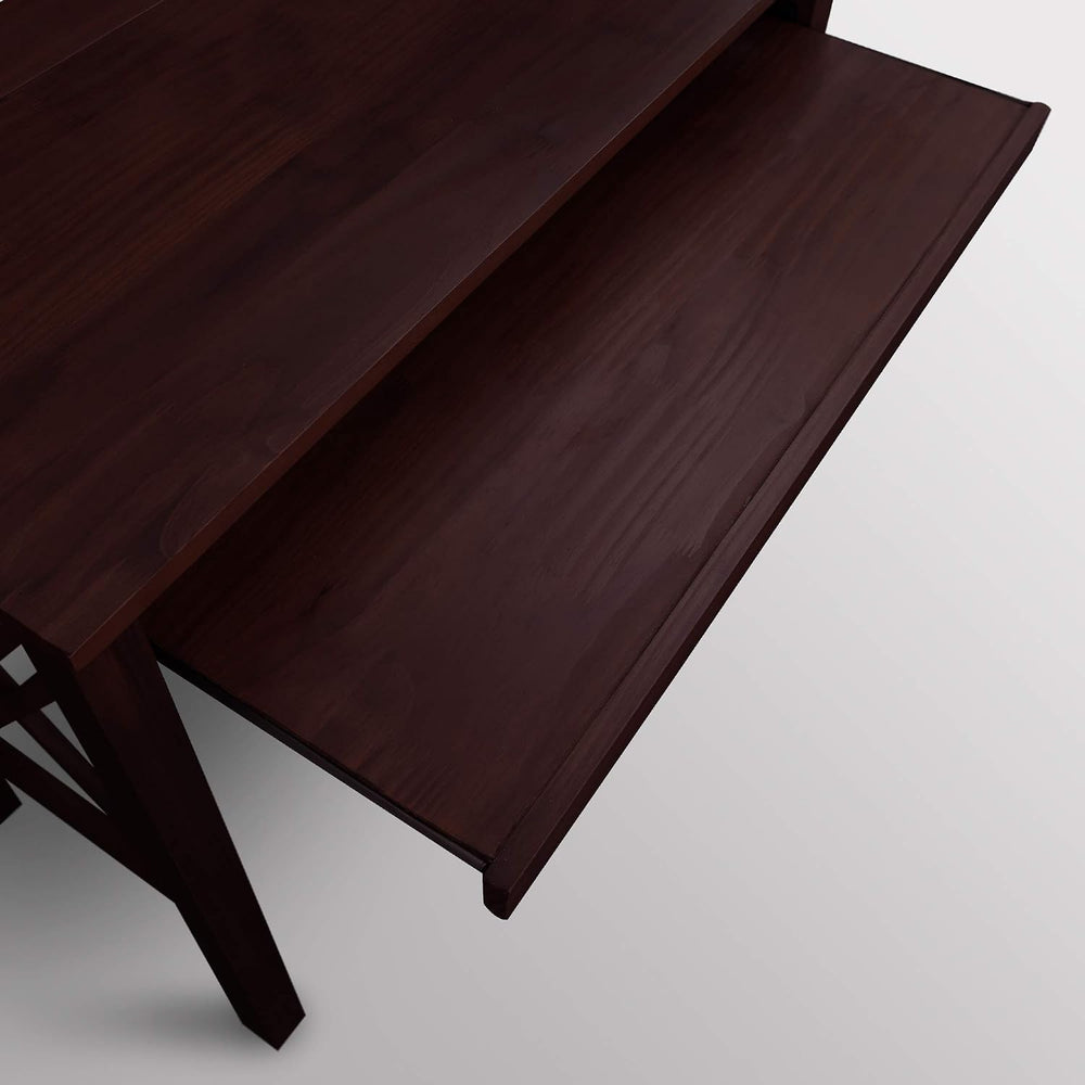 Casual Home Montego Folding Desk with Pull-Out Tray-Espresso