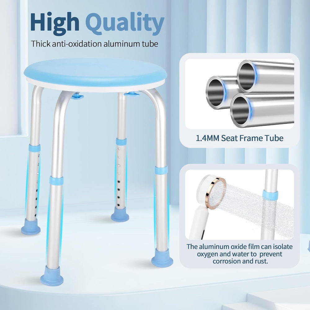 FSA/HSA Adjustable Swivel Bath Seat Shower Chair for Inside Shower, Shower Se...