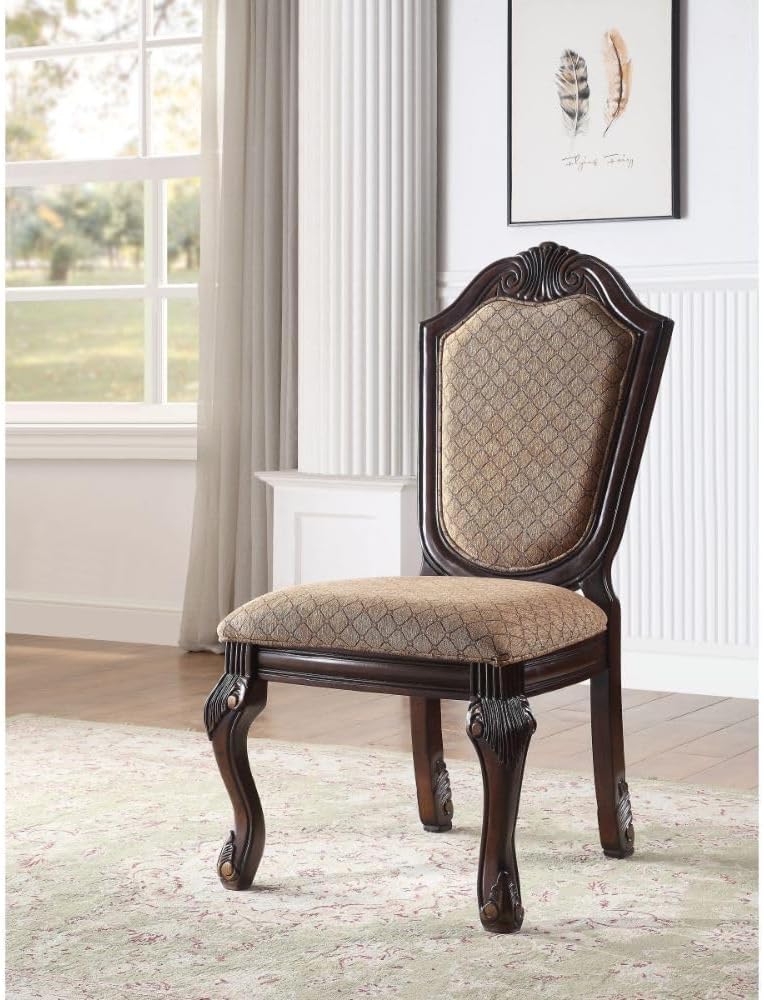 7-Piece Dining Set – Extendable Table with 4 Side Chairs & 2 Arm Chairs, ...