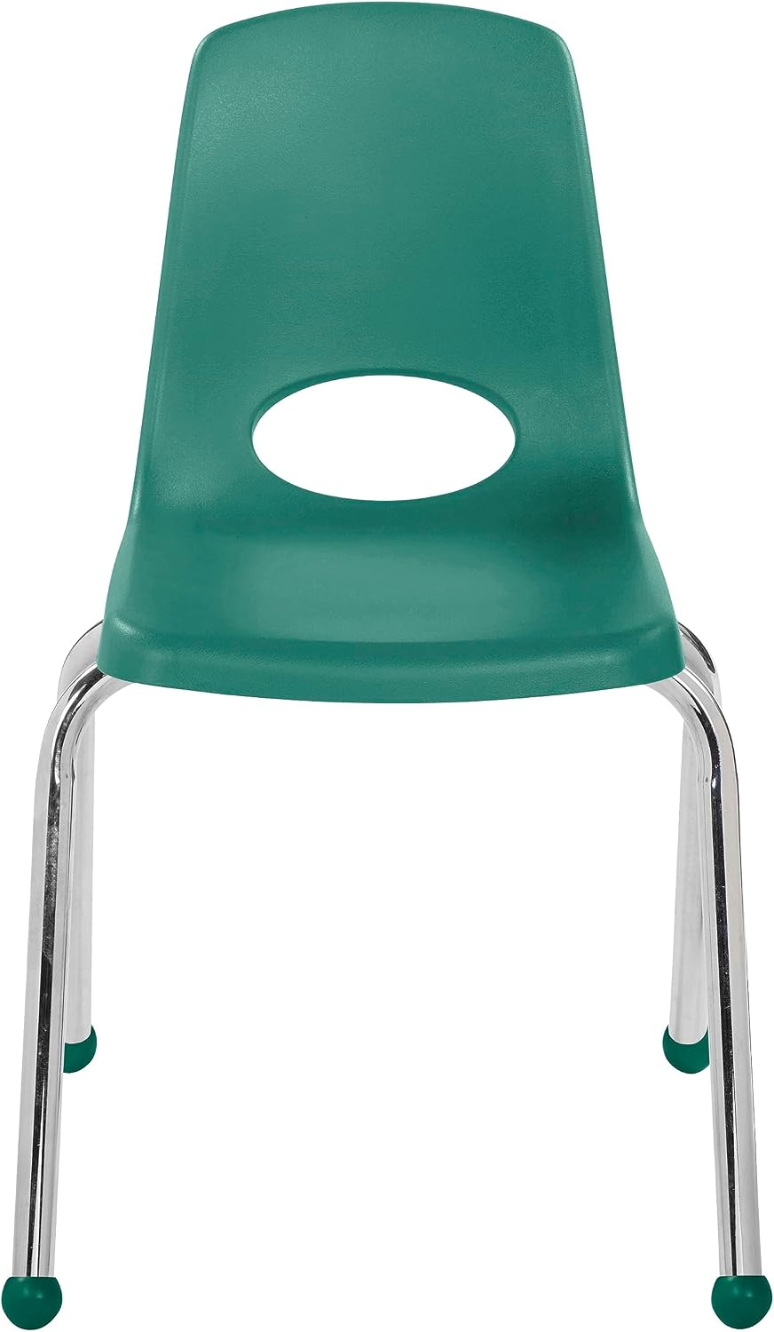 FDP 16" School Stack Chair with Ball Glides, Green, 6-Pack, 10367-GN