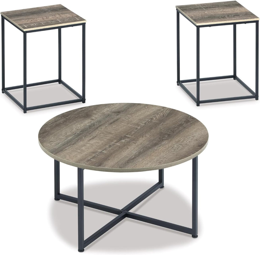 Signature Design by Ashley 3-Piece Living Room Coffee and End Table Set | Rou...