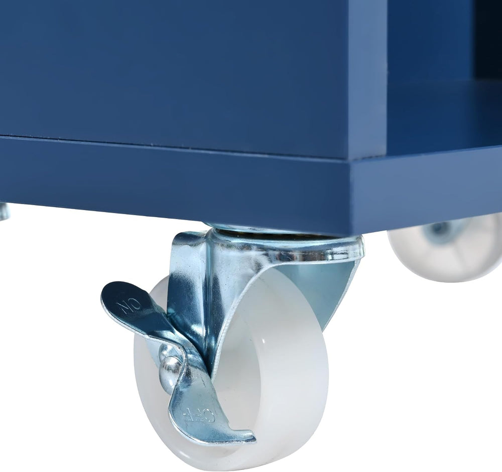 Rolling Kitchen Island with Extended Table,Kitchen Island on Wheels with LED ...