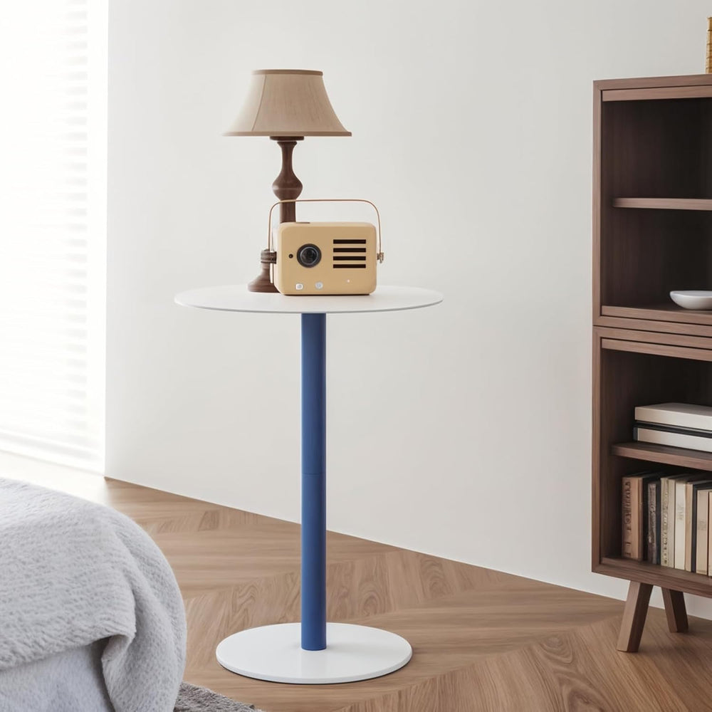 Round Side Table,Modern Corner Drink Coffee Accent End Table for Bedside,Sofa...