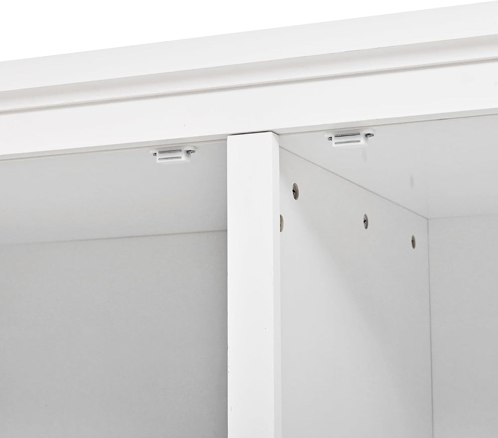 74.8" Tall Kitchen Pantry Cabinet with 4 Doors 6 Drawers 4 Pull-Out Tray...