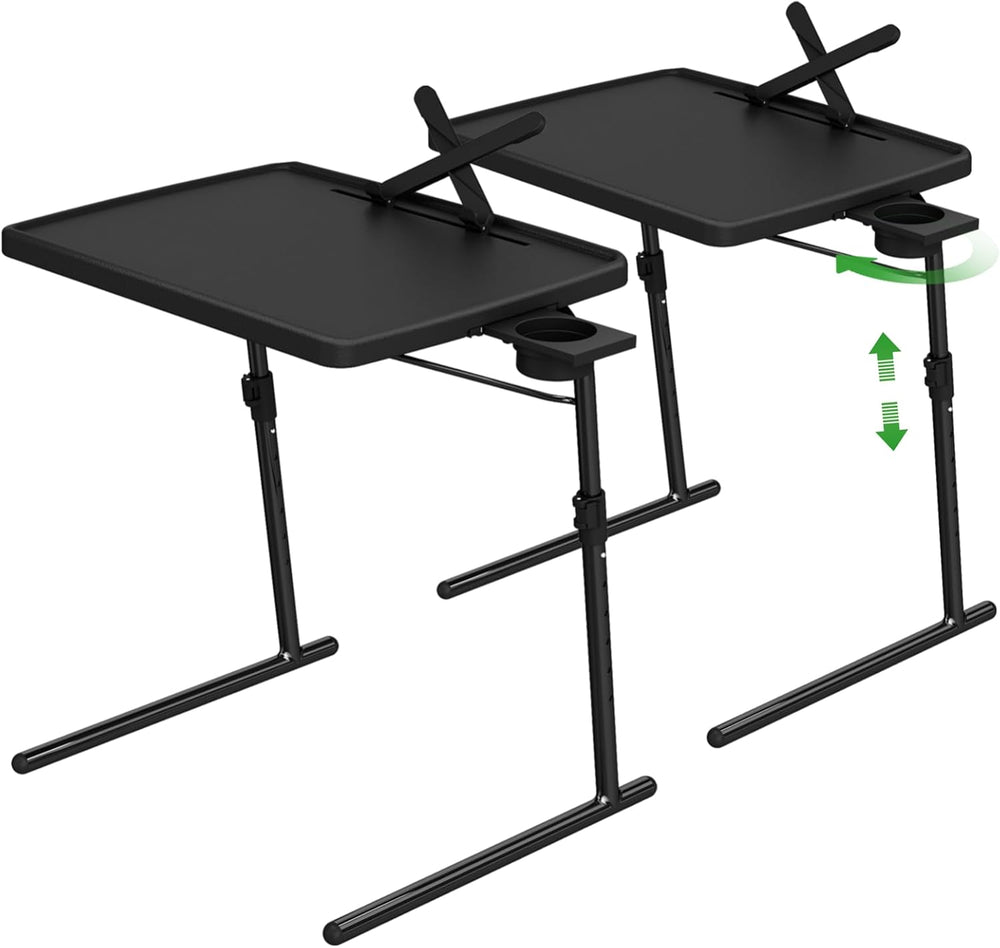 TV Tray Table, XL PRO TV Dinner Tables, 16.9 x 22 x 29.1inch Folding Desk wit...