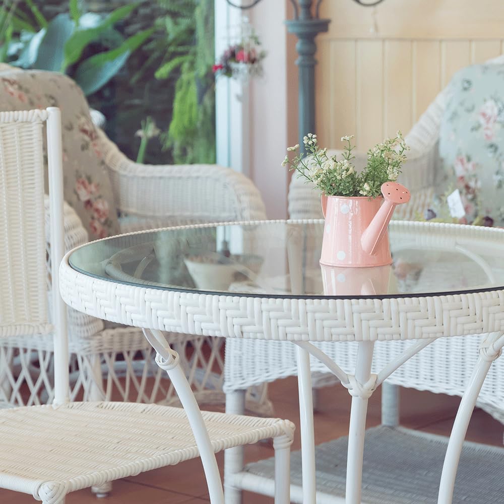 38 inch Round Glass Table Top - Tempered - 1/4" Thick Glass Surface, Saf...