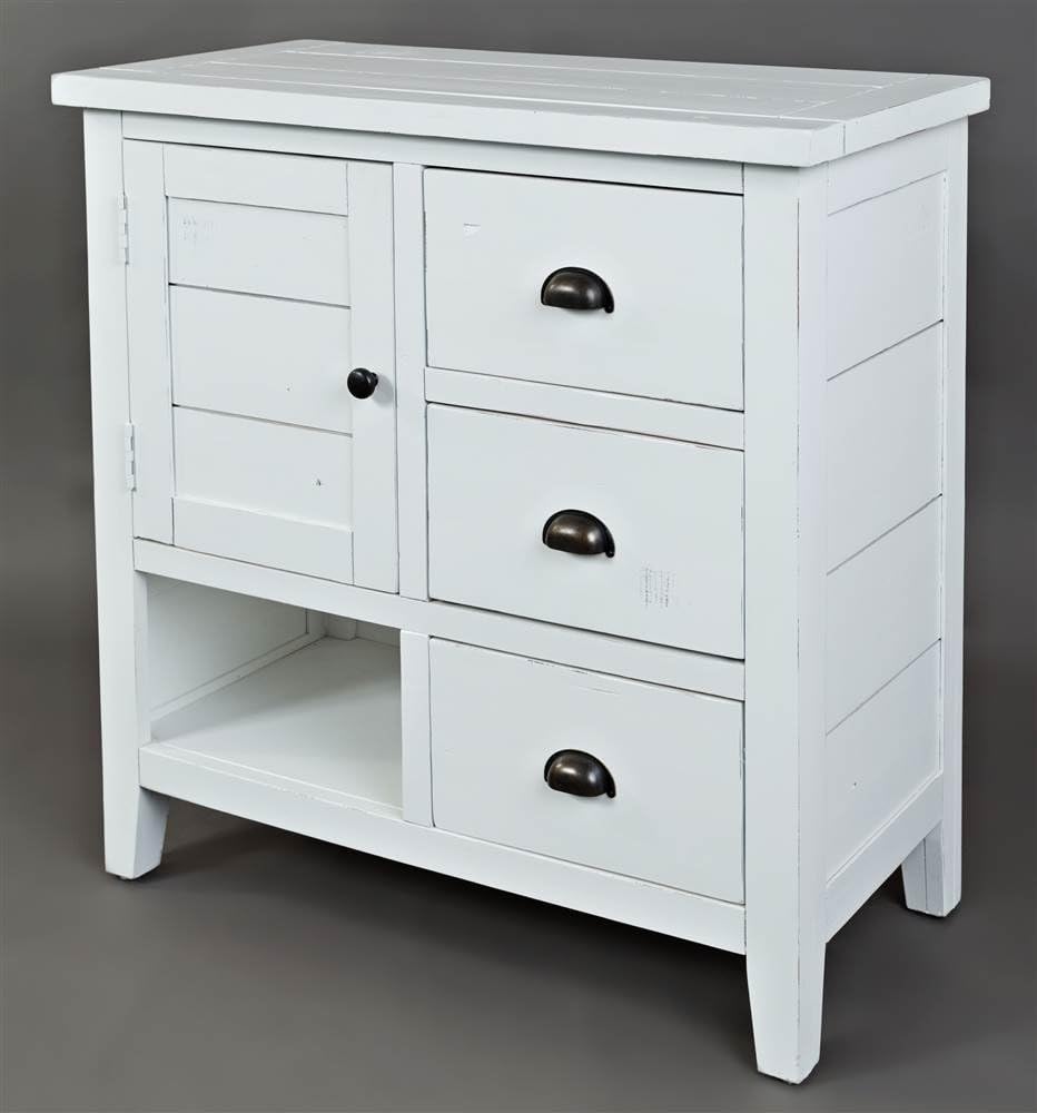 Jofran Artisan's Craft Accent Chest Weathered White, 32" W X 15"...