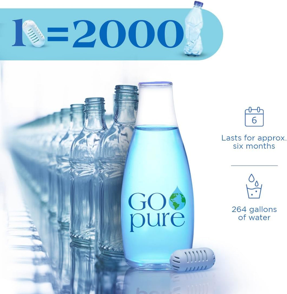 PURIBLOC GOpure Water Purifier, Portable Water Filter, Pod Water Filter Syste...