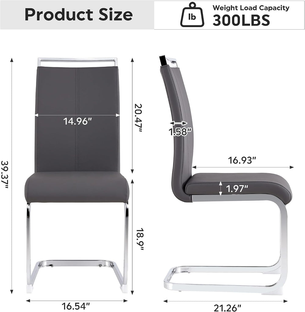 Baysitone Modern Dining Chairs Set of 6, Side Dining Room Chairs, Kitchen Cha...