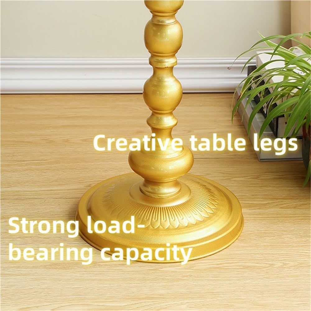 Black Round Side Table, Modern Metal Pedestal Drink Table, Metal Small End Ta...
