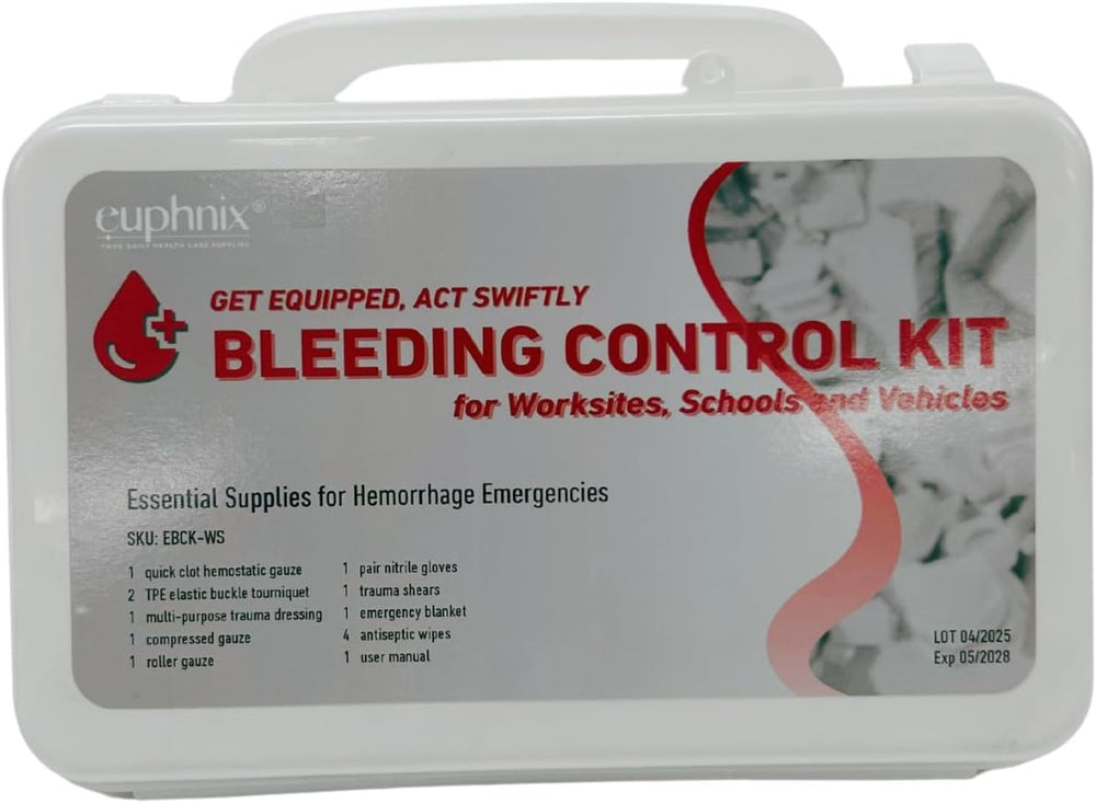 Mountable Bleeding Control Kit, OSHA-Compliant, 12 Pcs
