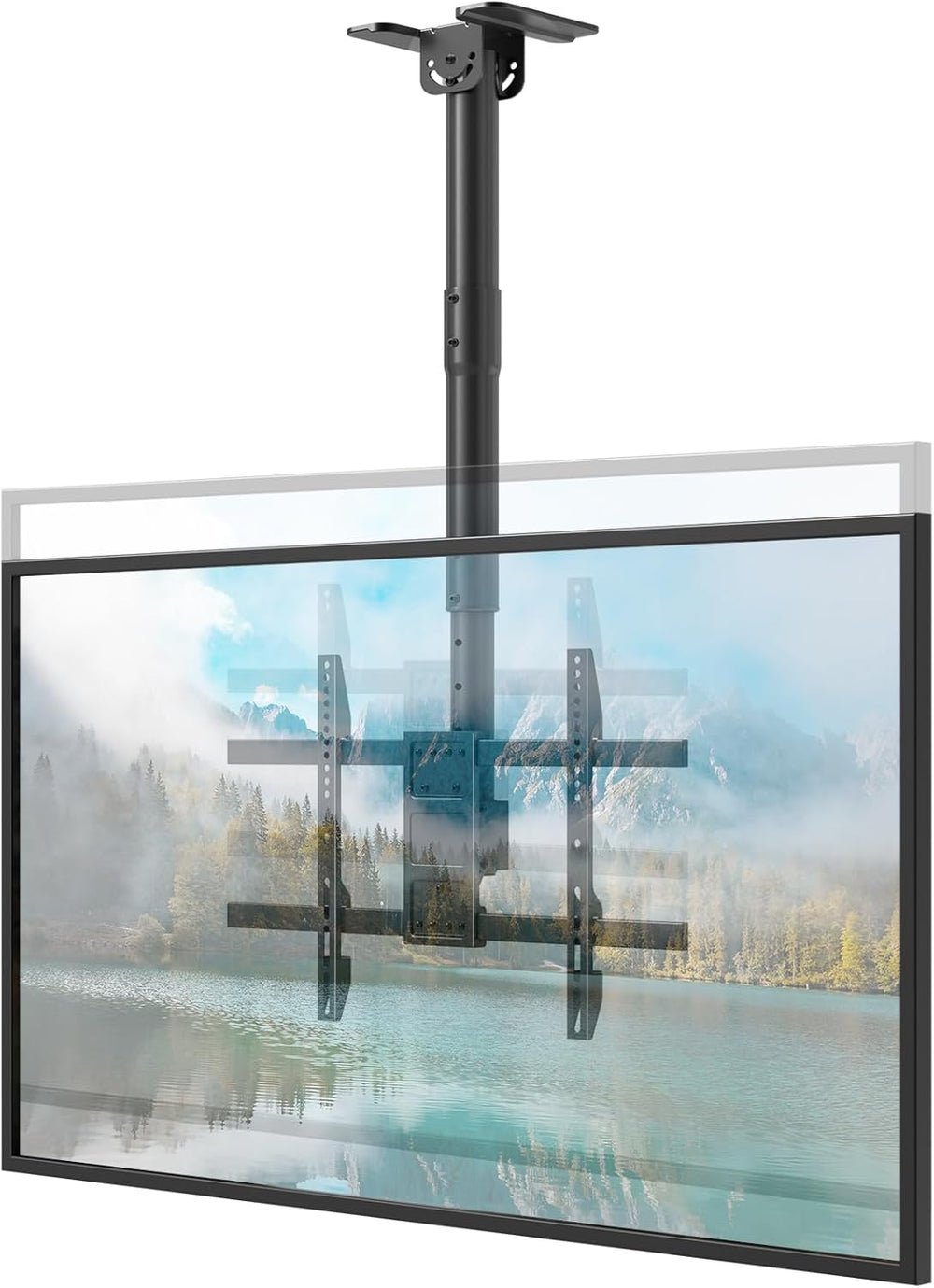 TV Ceiling Mount for Most 43-86 inch TV up to 132lbs, Adjustable Height Ceili...