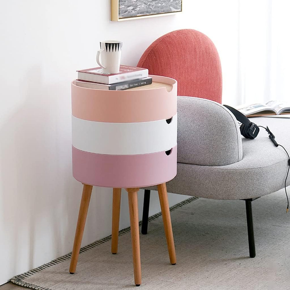 Telephone Table Bedroom Bedside Table Small Apartment Multi-Functional Living...