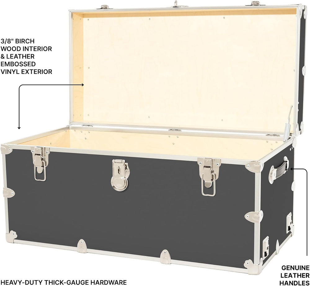 Rhino Classic XXL Storage Trunk with Wheels, Dorm Chest, Bench Coffee Table |...