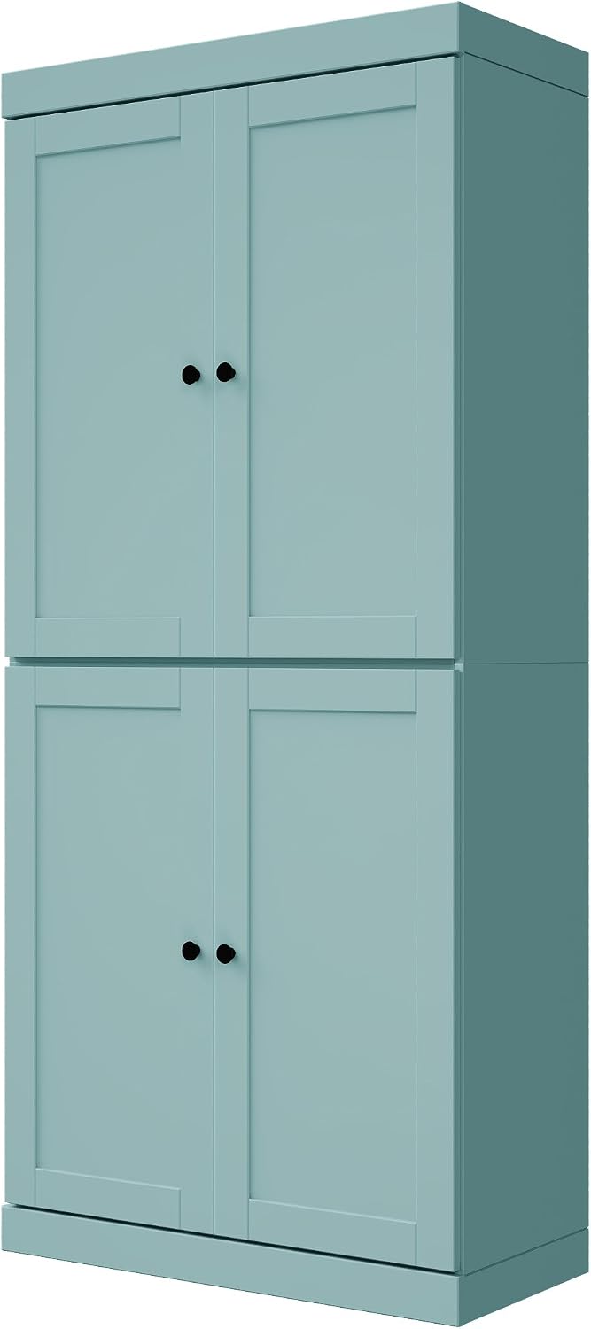 Palace Imports Solid Wood Kitchen Pantry Cabinet - 71.5" Tall x 32"...