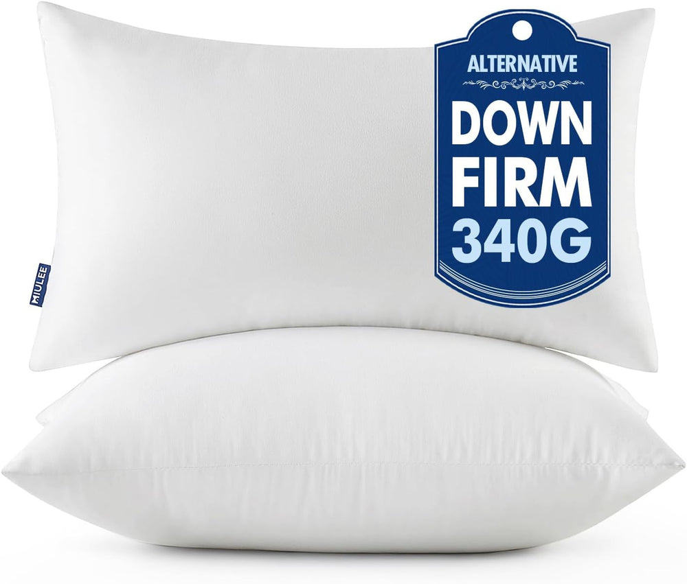 MIULEE 12x24 Throw Pillows Inserts 2 Pack, Decorative Pillows for Couch Bed