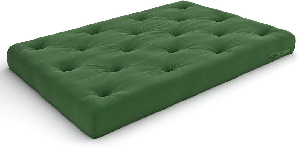 Nirvana Futons Extra Thick Premium 10-Inch Queen Futon Mattress, Hunter Green...