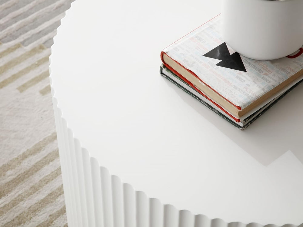 Nesting Coffee Table Set of 2 Round Coffee Tables Cocktail Table End Table Dr...