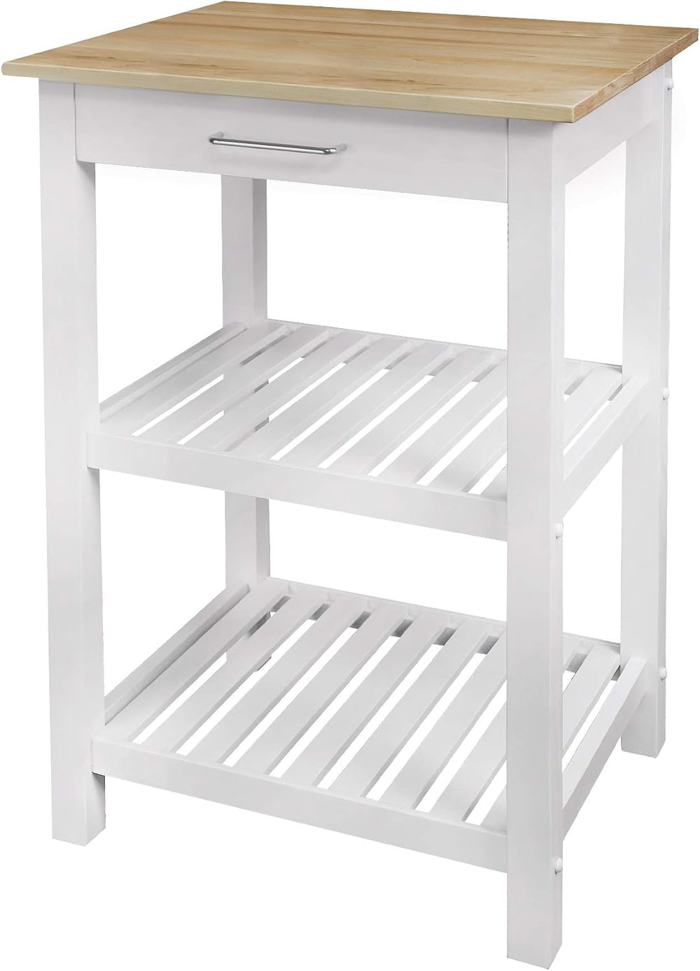 Casual Home Sunrise (Small) with Solid Harvest Hardwood Top Kitchen Island, 2...