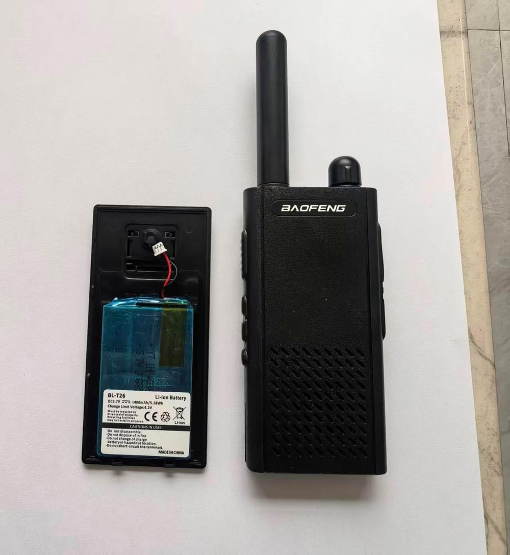 Baofeng T26 Walkie Talkies Long Range, Rechargeable Li-ion Battery 16 FRS Cha...
