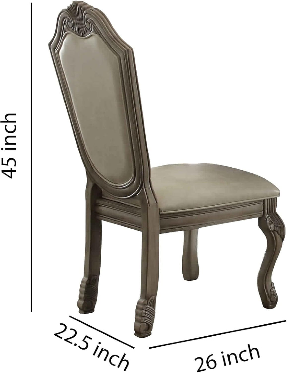 7-Piece Dining Set with Dining Extension Table, 4 Side Chairs and 2 Arm Chair...