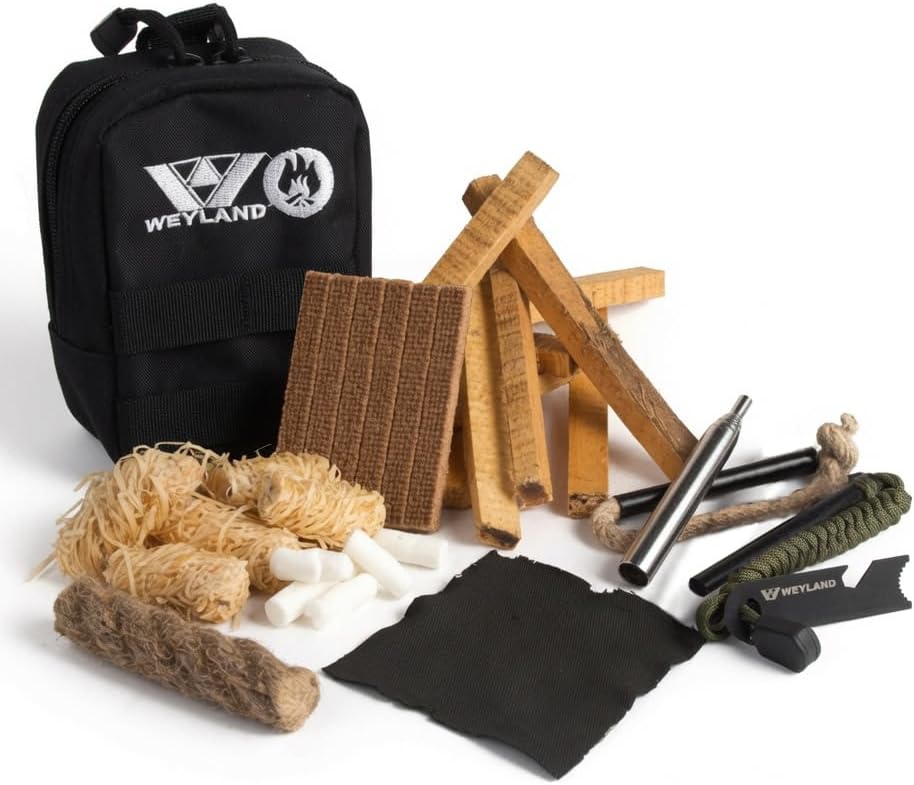 Bushcraft Fire Starting Kit - Ferro Rod & Magnesium Fire Starter