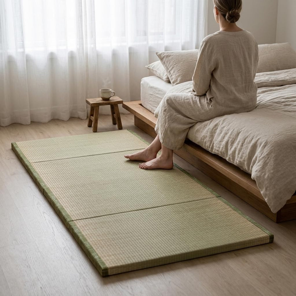 MustMat Tatami Mat Foldable Japanese Floor Mattress 35.4"x78.7"x1.2...