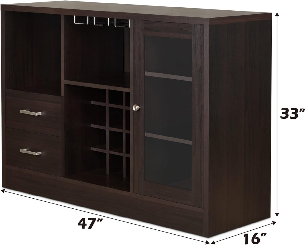 Wine Cabinet with Storage Drawers, Pantry Sideboard Locker for Kitchen Dining...