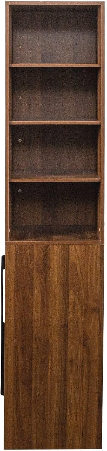 70.87" Kitchen Pantry Cabinet with Microwave Stand, Multi-Tier Pull-Out ...
