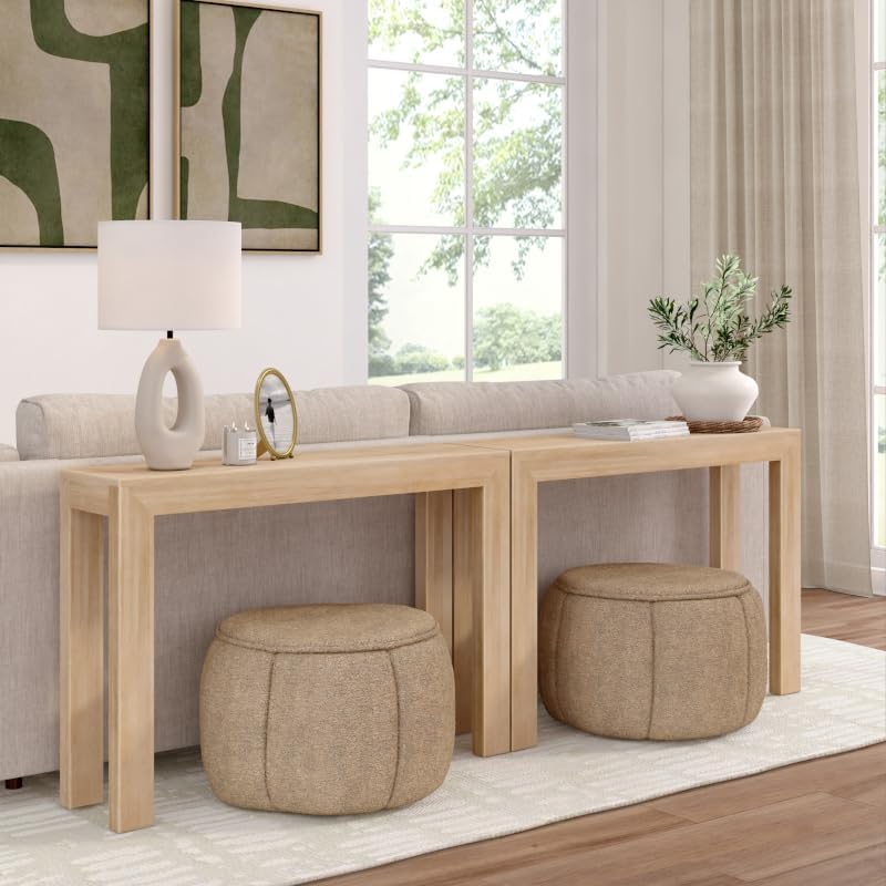Plank+Beam Modern Console Table, 46 Inch, Blonde
