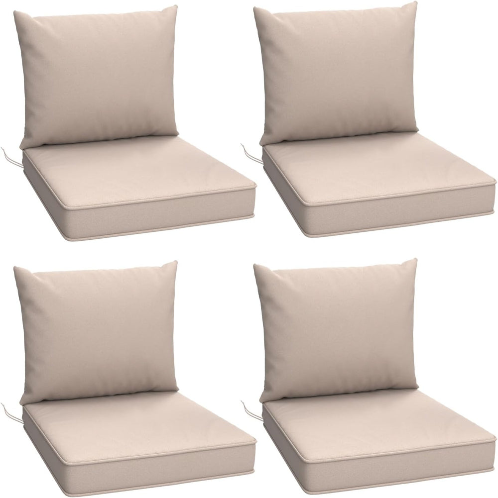 Outdoor Chair Cushions Set of 4, 24 x 24 Inch Patio Furniture Cushions with S...