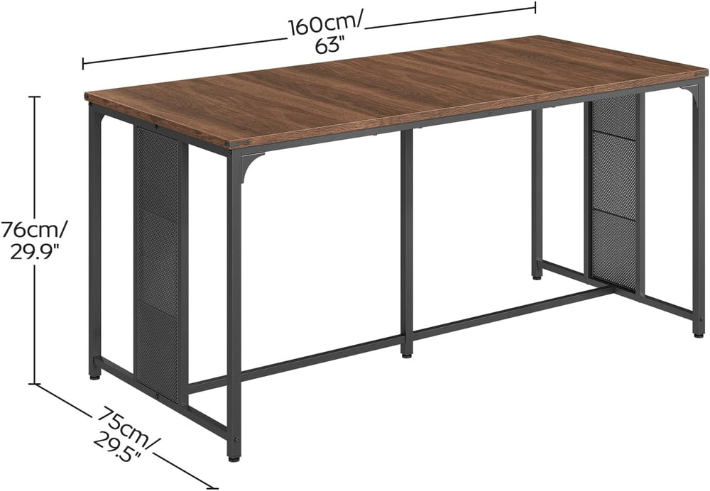 YATINEY Dining Table for 6-8, 63" Large Kitchen Table, Industrial Dining...