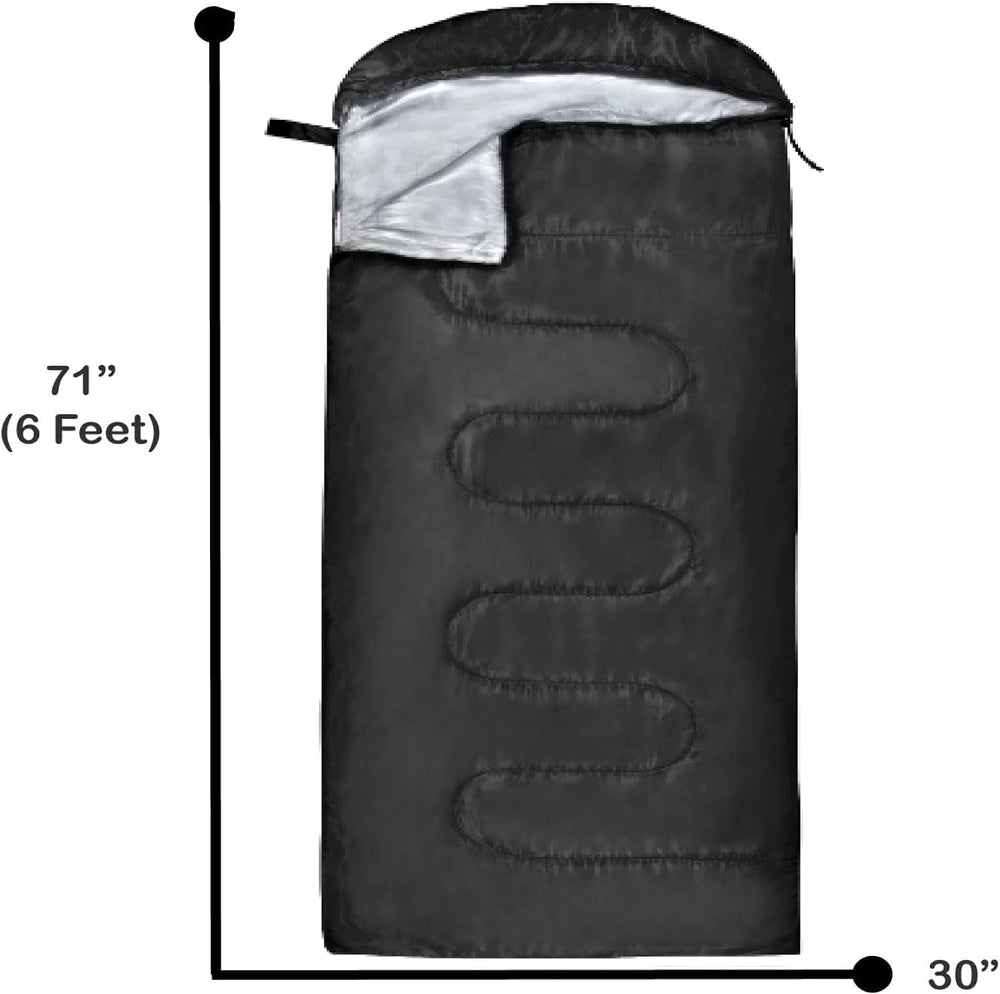 10 Pack Sleeping Bags for Adults Cold Weather Bulk for Homeless People, 4 Sea...