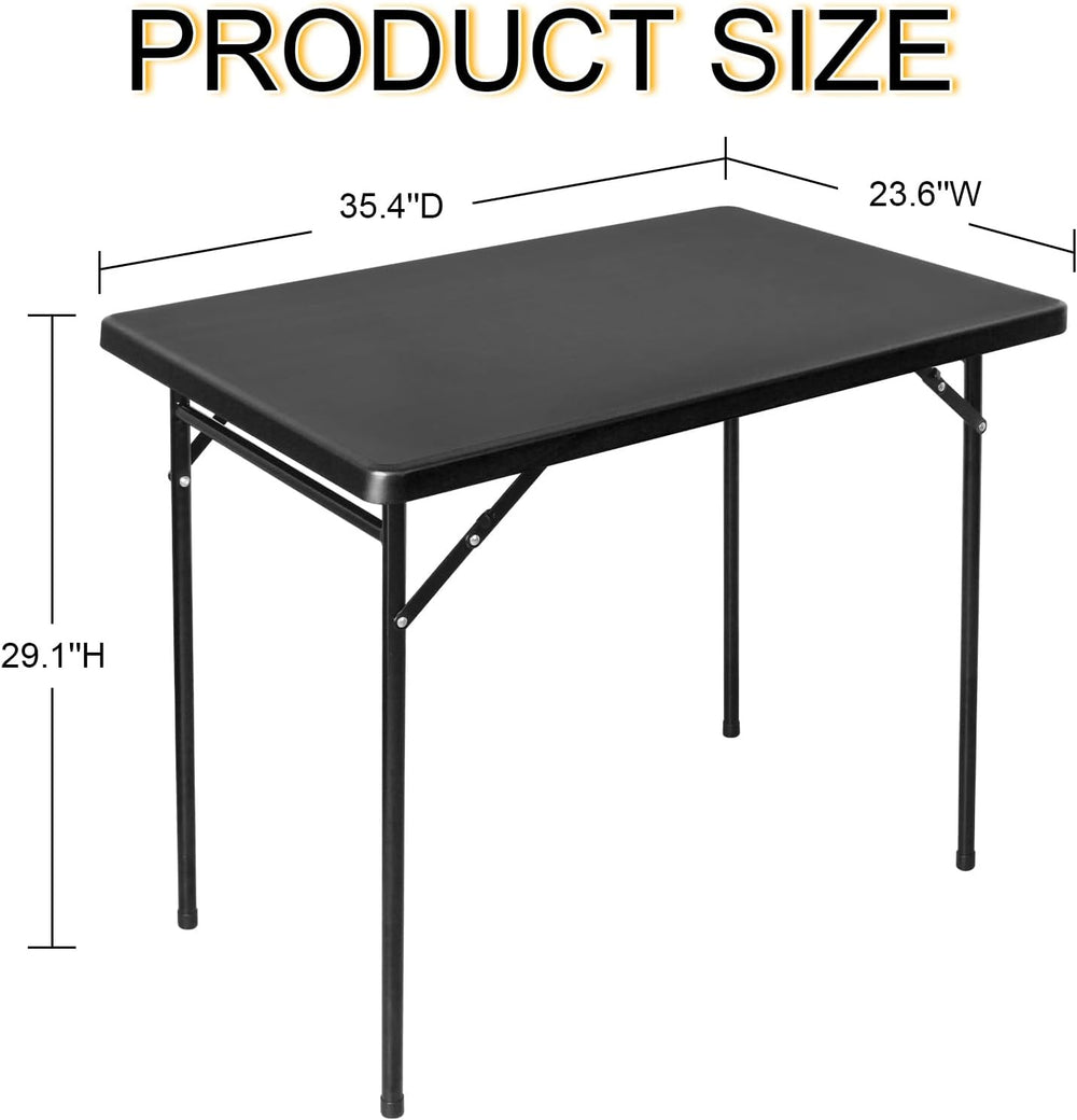 3ft Rectangular Folding Table, All-Occasion Plastic Event Table for Indoor an...
