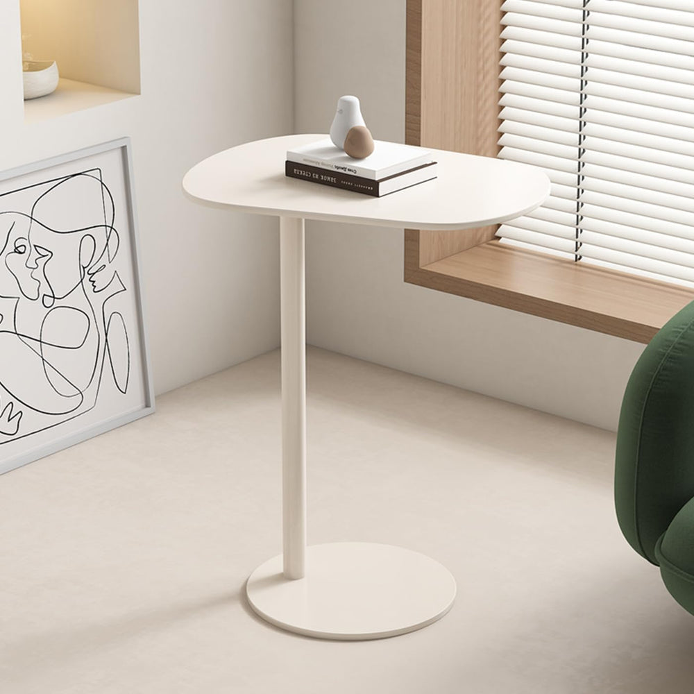C-Shaped Side End Table, C Table for Sofa Couch Modern End Table Small TV Tra...